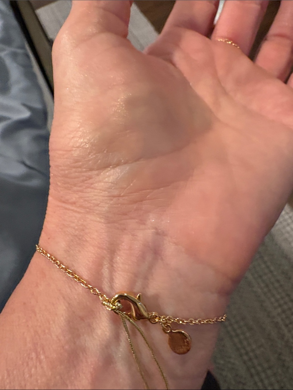 Gorjana Gold Chevron Layered Handchain Ring Bracelet NWT - Picture 7 of 7